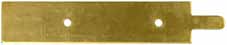 Toeplate,
Tennessee style,
brass